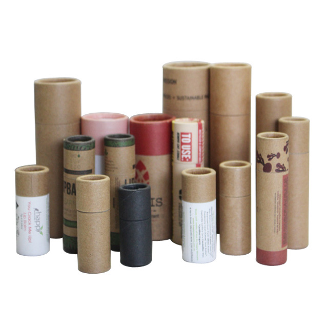tubos de envase de papel para bálsamo labial