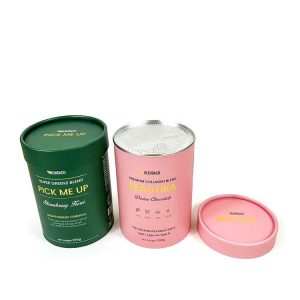 Protein powder paper cylinder container boxes airtight food supplement paper tubes