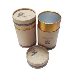 fabricante eco friendly café en polvo envase alimentario cilindro papel kraft tubos