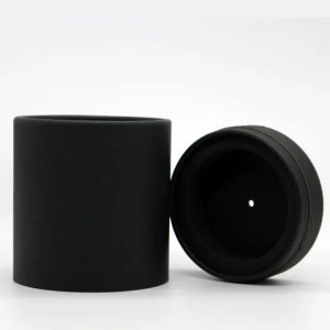 100 cajas de embalaje cilíndricas de papel texturado biodegradable natural para velas
